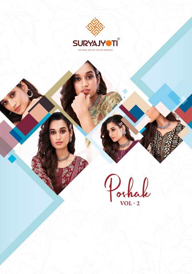 Suryajyoti Poshak Vol 2 Cotton Printed Readymade Suits Catalog
